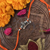 Vriksham Rakshabandhan Sliver Jagdamba Shivray Face Rakhi-RB219